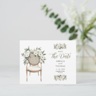 Luxe Groene Huwelijkskaart Save the Date