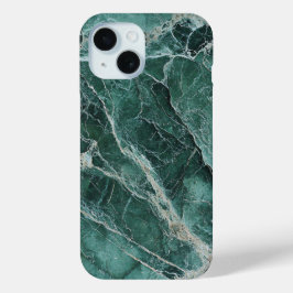 Luxe groene marmeren telefoonhoes iPhone 15 case
