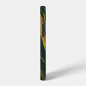 Luxe groene Onyx: gouden marmer. iPhone Hoesje (Linkerkant)