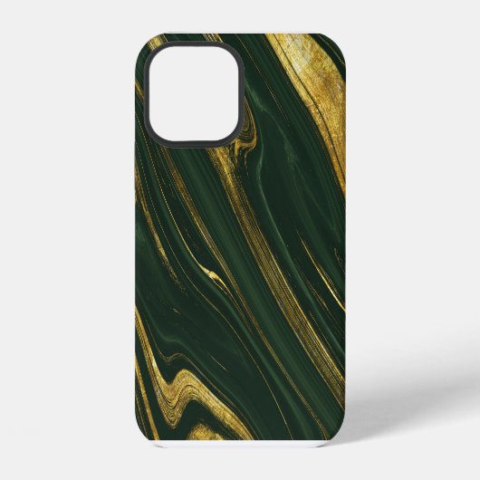 Luxe groene Onyx: gouden marmer. iPhone Hoesje (Achterkant)