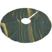 Luxe groene Onyx: gouden marmer. Kerstboom Rok (Gekanteld)