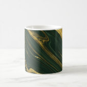 Luxe groene Onyx: gouden marmer. Koffiemok (Center)