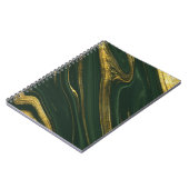 Luxe groene Onyx: gouden marmer. Notitieboek (Linkerzijde)