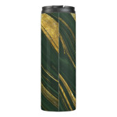 Luxe groene Onyx: gouden marmer. Thermosbeker (Achterkant)