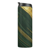 Luxe groene Onyx: gouden marmer. Thermosbeker (Geroteerd rechts)