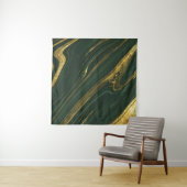 Luxe groene Onyx: gouden marmer. Wandkleed (In Situ (horizontaal))