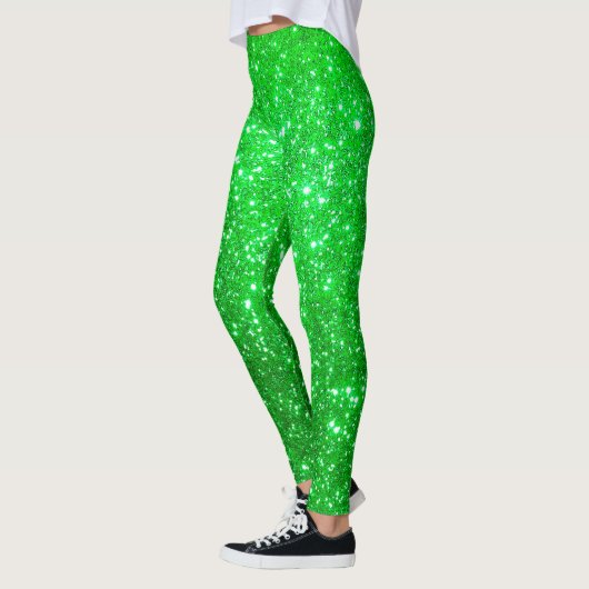 Luxe Groene Populaire Gift Gold Glitter Leggings (Links)