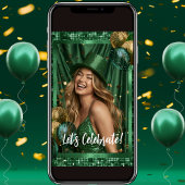 Luxe Groene St Patrick's Day Foto uitnodiging