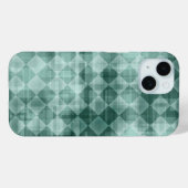 Luxe Groene Witte Rhombus Waterverf Abstracte Kuns Case-Mate iPhone Case (Achterkant (horizontaal))
