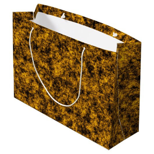 Luxe Grote Gouden Glitters Groot Cadeauzakje (Achterkant Gekanteld)
