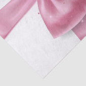 Luxe grote roze cadeauboog met diamant hart VIP Tissuepapier (Detail)