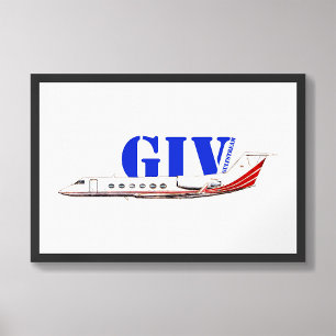 Luxe Gulfstream IV Private Jet Foto Afdruk