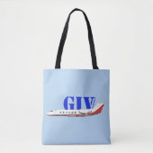 Luxe Gulfstream IV Private Jet Tote Bag (Voorkant)