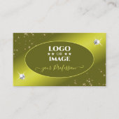 Luxe Gustard Glitter Stars Jewelen met Logo Visitekaartje (Voorkant)