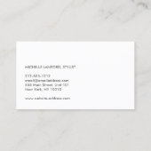 LUXE HAARSALON SCHAAR B&W Visitekaartje (Achterkant)