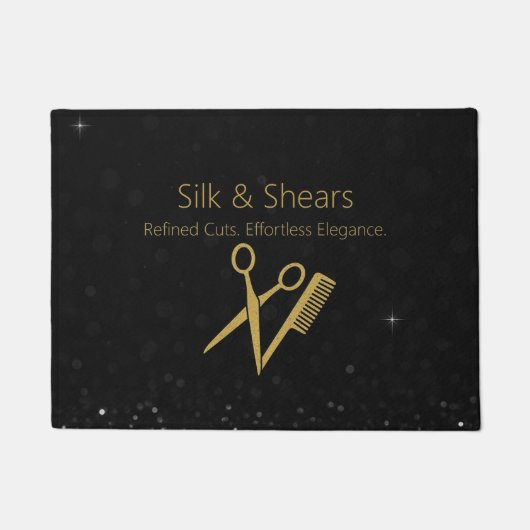 Luxe Hair Studio Stijlvol | Glitterontwerp - Deurmat (Voorkant)