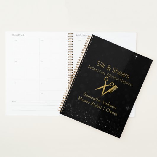 Luxe Hair Studio Stijlvol | Glitterontwerp Planner (Display)