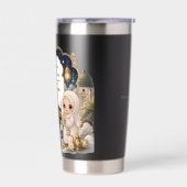 Luxe Hajj Mubarak Chibi Kinderen Cartoon Geïsoleerde Drinkbeker (Links)