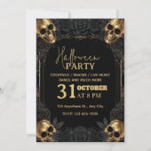 Luxe Halloween Party Uitnodiging - Bewerkbaar (Voorkant)