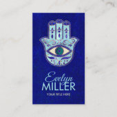 Luxe Hamsa Hand Ornament Visitekaartje (Voorkant)