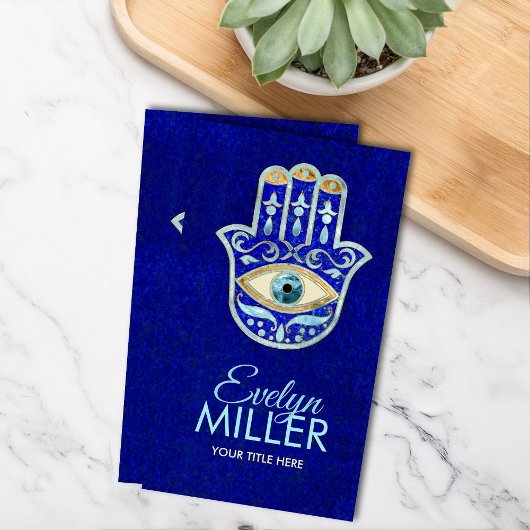 Luxe Hamsa Hand Ornament Visitekaartje