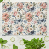 Luxe handgeschilderde watercolorclusters theedoek (Gevouwen)