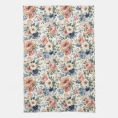 Luxe handgeschilderde watercolorclusters theedoek (Verticaal)