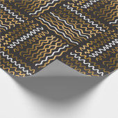 Luxe handgetekend naadloos patroon cadeaupapier (Hoek)