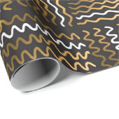Luxe handgetekend naadloos patroon cadeaupapier (Rol Hoek)