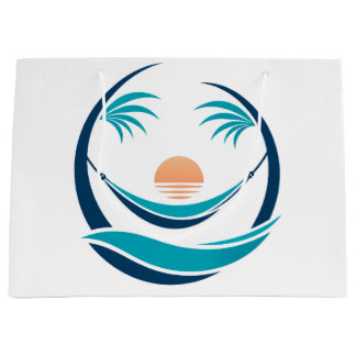 Luxe Hangmat Zonsondergang Logo Groot Cadeauzakje