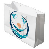 Luxe Hangmat Zonsondergang Logo Groot Cadeauzakje (Voorkant Gekanteld)