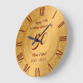 Luxe Happy Gold 50th verjaardag Grote Klok (Hoek)