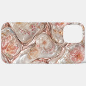Luxe hars bloemen effect iphone hoes (Achterkant / Rechts)