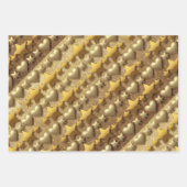 Luxe Harten Sterren Gouden Glitter Wrapping Papier Inpakpapier Vel (Voorkant 3)