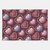 Luxe Hearts Wrapping Paper Set (Voorkant 2)