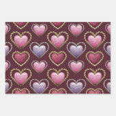 Luxe Hearts Wrapping Paper Set (Voorkant)