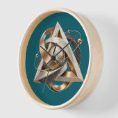 Luxe Heilige Geometrie 3D Wandklok (Hoek)