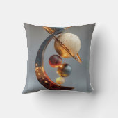 Luxe Hemellichaam Planeet Abstract Kussen (Achterkant)