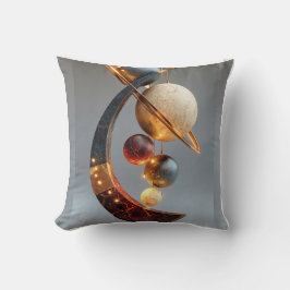 Luxe Hemellichaam Planeet Abstract  Kussen
