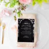 Luxe Hemelse Kathedraal Kant Gotische Bruiloft Menu