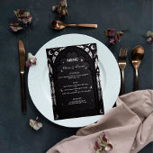 Luxe Hemelse Kathedraal Kant Gotische Bruiloft Menu