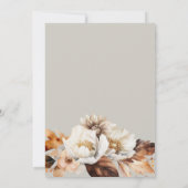 Luxe Herfst Floral 60ste verjaardagsfeestje Kaart (Achterkant)