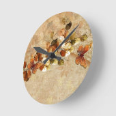 Luxe  herfst Leaf Clock Ronde Klok (Hoek)