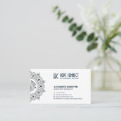 Luxe, Hoge kwaliteit minimalistisch Wit Visitekaartje (Staand voorkant)