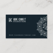 Luxe, Hoge kwaliteit minimalistisch Wit Visitekaartje (Achterkant)