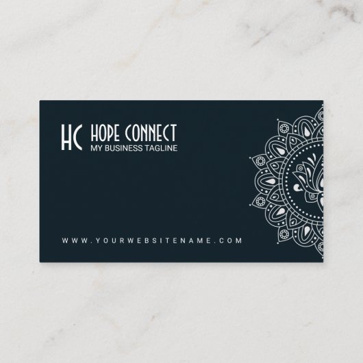 Luxe, Hoge kwaliteit minimalistisch Wit Visitekaartje (Achterkant)