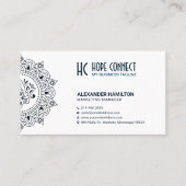 Luxe, Hoge kwaliteit minimalistisch Wit Visitekaartje (Voorkant)