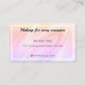 Luxe holografisch  Visitekaartje (Achterkant)