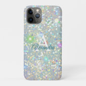 Luxe holografische bling Sparkle Glitter Custom Case-Mate iPhone Case (Achterkant)