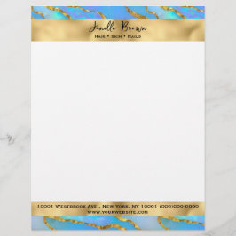 Luxe Holografische Faux Opal Stone Briefhoofd